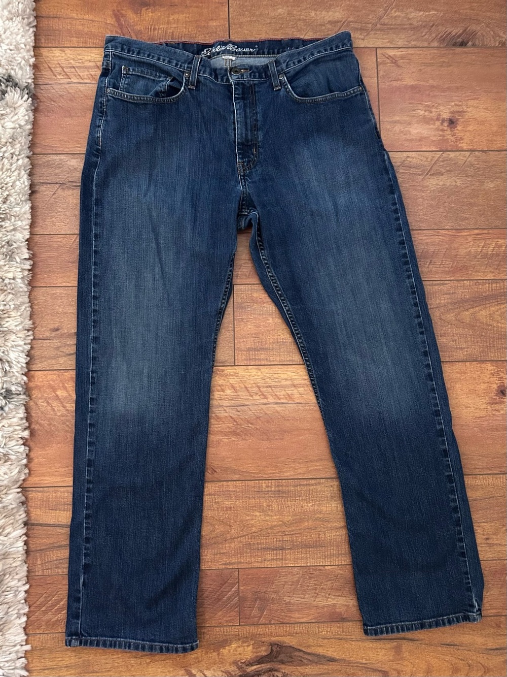 Eddie Bauer Indigo Straight-Leg Jeans 36x32